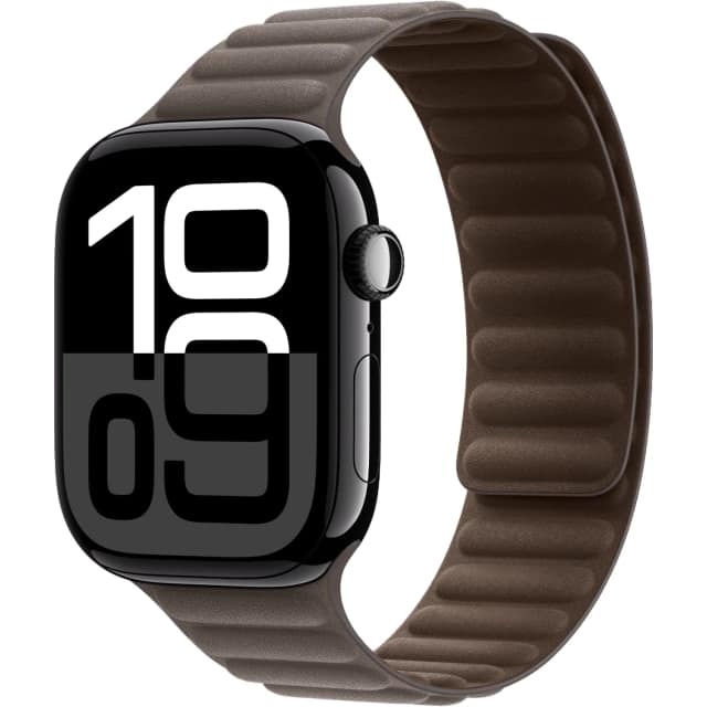 Смарт-часы Apple Watch Series 10 46mm Jet Black Aluminum Case with Dark Taupe Magnetic Link M L, Черный