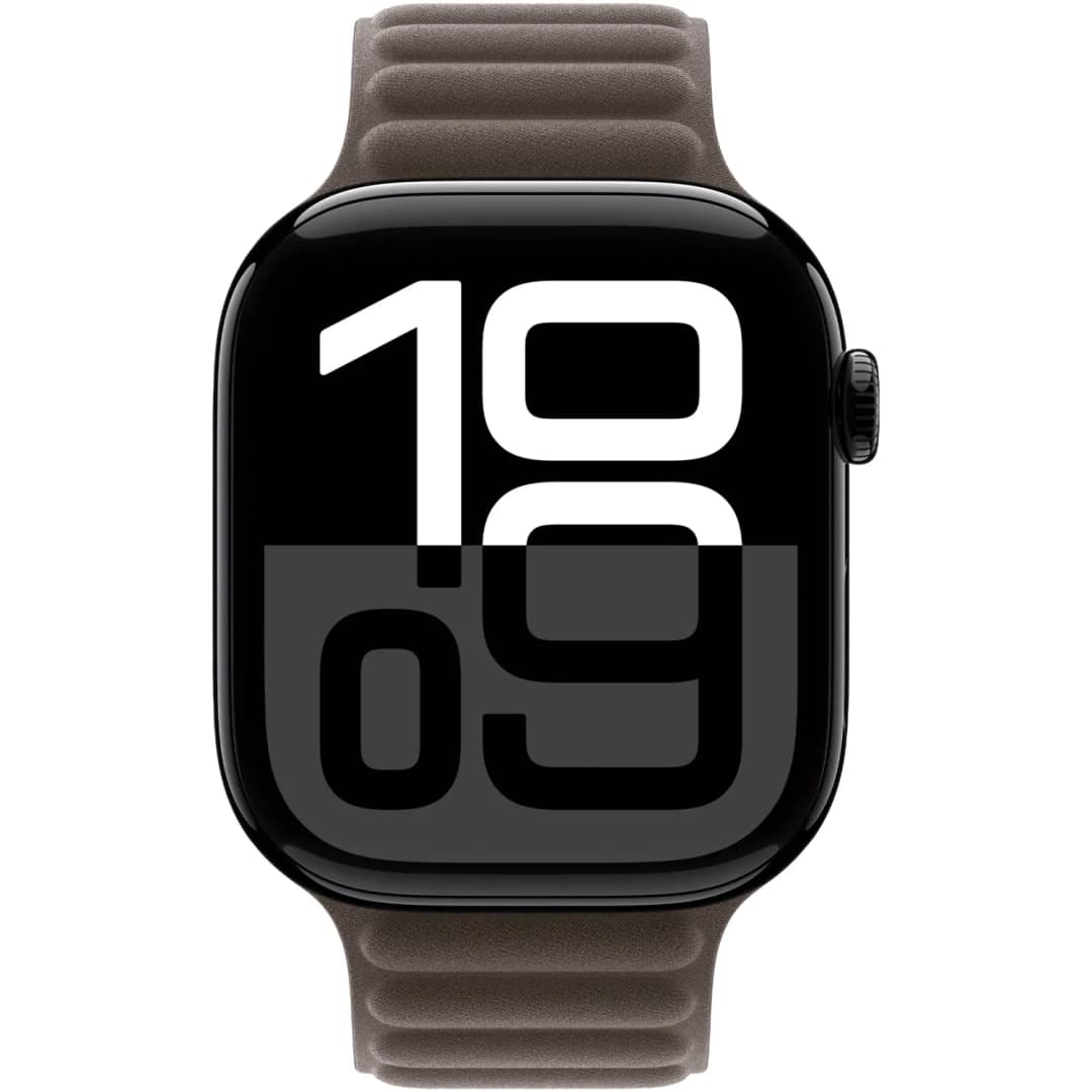 Смарт-часы Apple Watch Series 10 46mm Jet Black Aluminum Case with Dark Taupe Magnetic Link M L, Черный — фото 3
