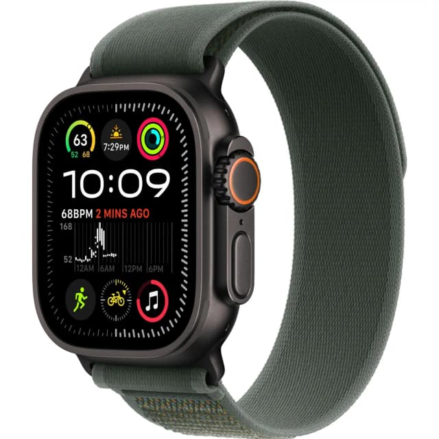 Смарт-часы Apple Watch Ultra 2 49mm Black Titanium Case with Green Trail Loop M L, Зеленый