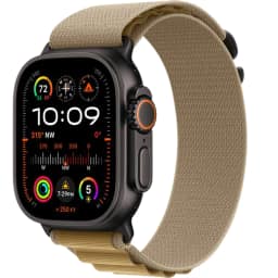 Смарт-часы Apple Watch Ultra 2 49mm Black Titanium Case with Tan Alpine Loop M, Бежевый — фото 1