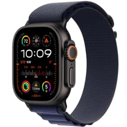 Смарт-часы Apple Watch Ultra 2 49mm Black Titanium Case with Navy Alpine Loop M, Тёмно-синий — фото 1