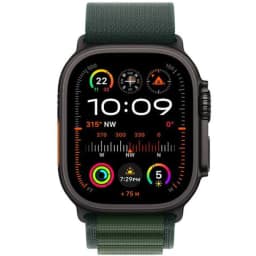 Смарт-часы Apple Watch Ultra 2 49mm Black Titanium Case with Dark Green Alpine Loop L, Тёмно-зелёный — фото 3