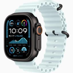 Смарт-часы Apple Watch Ultra 2 49mm Black Titanium Case with Ice Blue Ocean Band, Голубой — фото 1