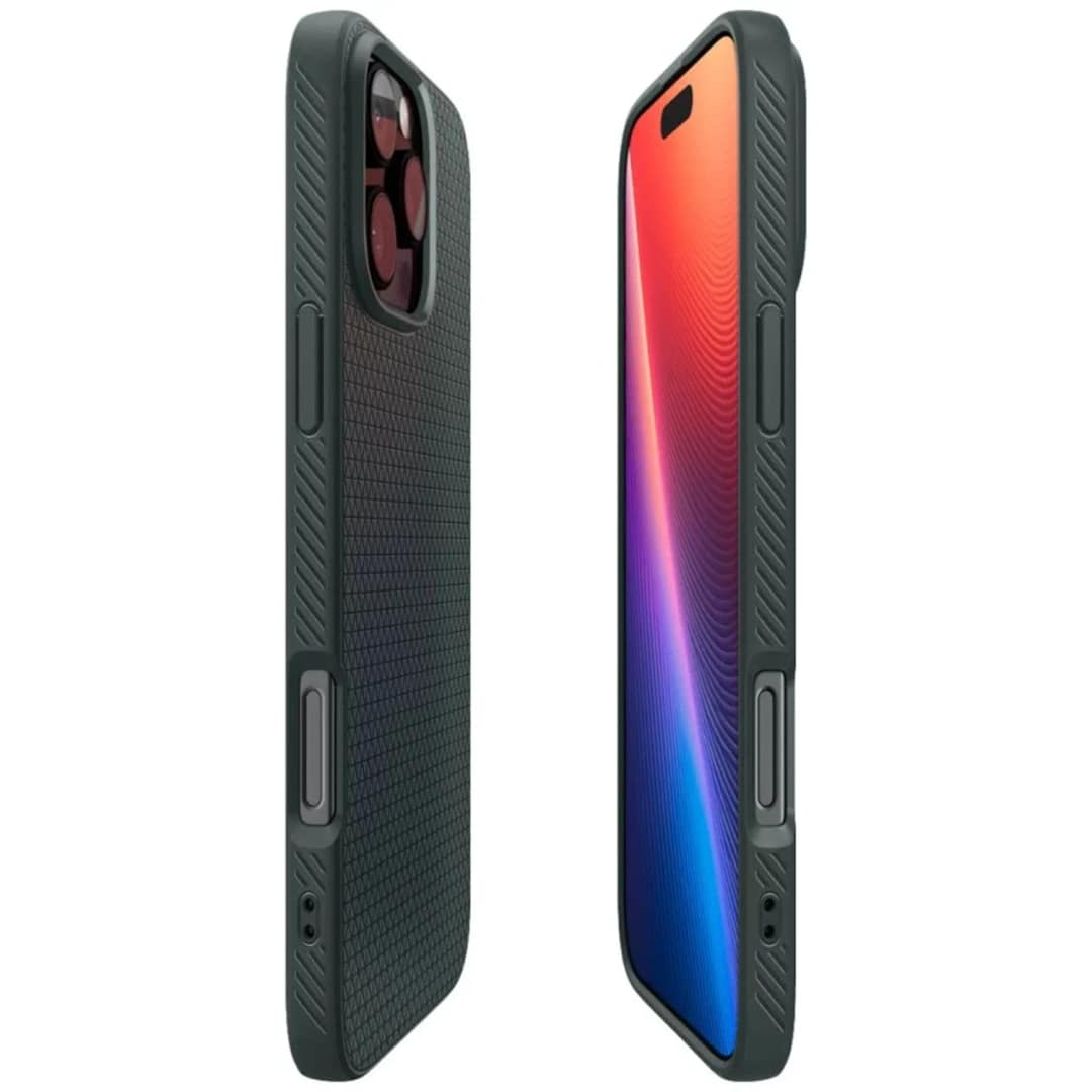 Чехол Spigen Liquid Air для iPhone 16 Pro Max Abyss Green, Зеленый — фото 2