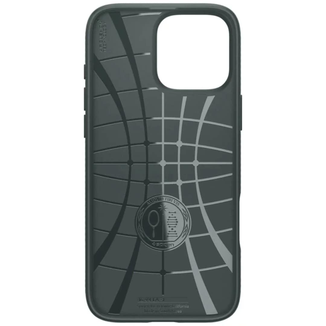 Чехол Spigen Liquid Air для iPhone 16 Pro Max Abyss Green, Зеленый — фото 5