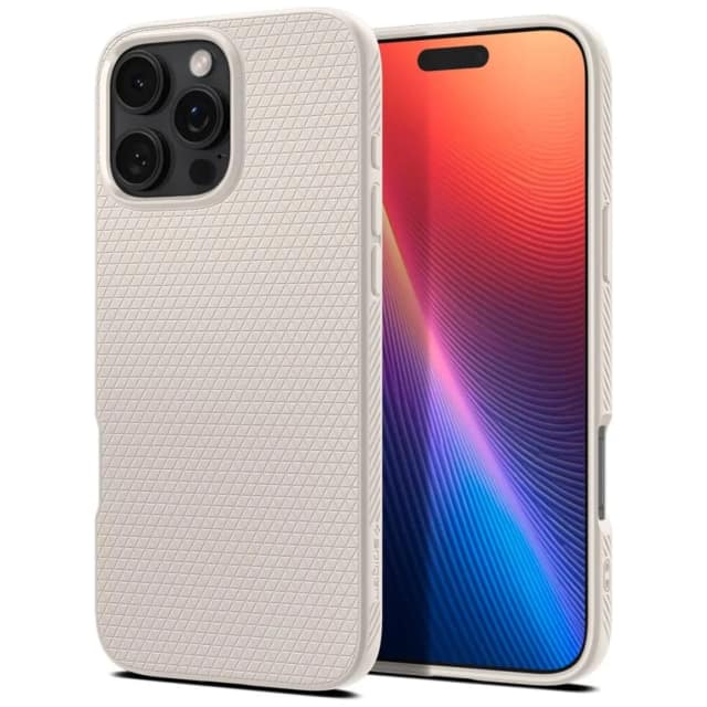 Чехол Spigen Liquid Air для iPhone 16 Pro Natural Titanium, Бежевый