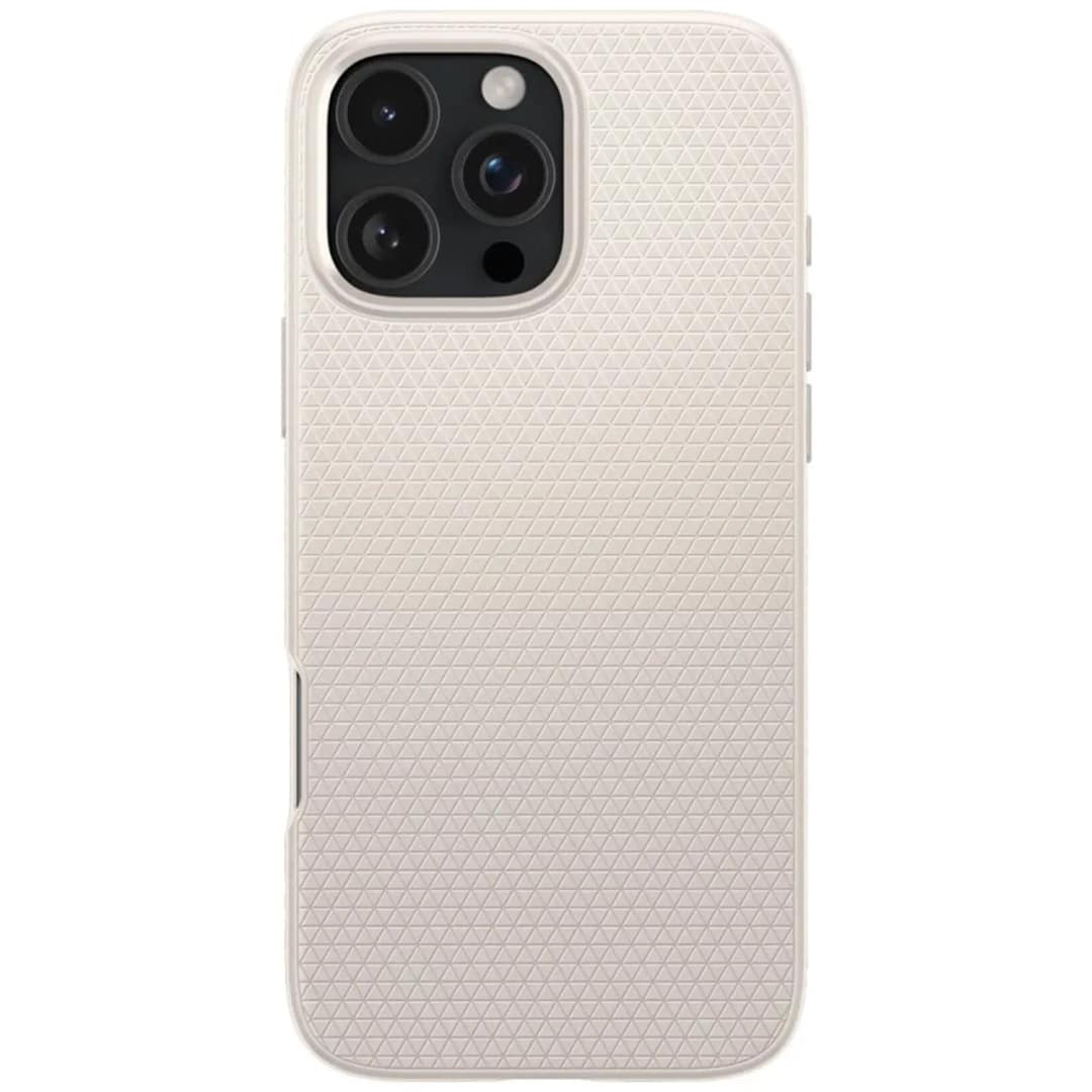Чехол Spigen Liquid Air для iPhone 16 Pro Natural Titanium, Бежевый — фото 2