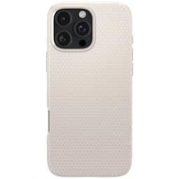 Чехол Spigen Liquid Air для iPhone 16 Pro Natural Titanium, Бежевый — фото 2