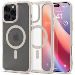 Чехол Spigen Ultra Hybrid MagSafe для iPhone 16 Pro Frost Natural Titanium, Бежевый — фото 1
