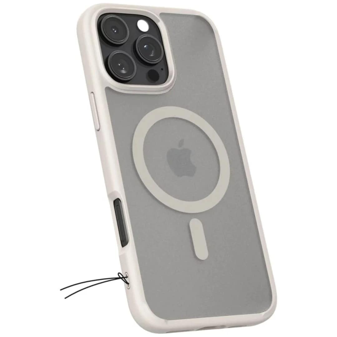 Чехол Spigen Ultra Hybrid MagSafe для iPhone 16 Pro Frost Natural Titanium, Бежевый — фото 9