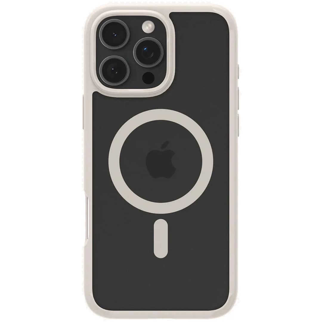 Чехол Spigen Ultra Hybrid MagSafe для iPhone 16 Pro Max Frost Natural Titanium, Бежевый — фото 3