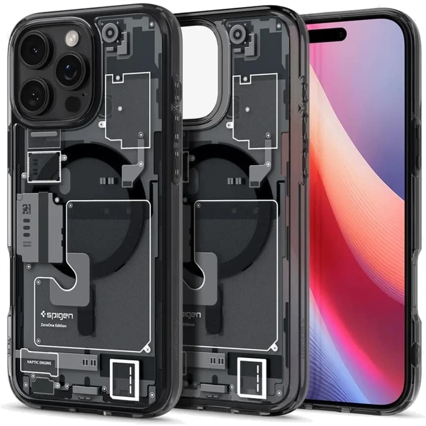 Чехол Spigen Ultra Hybrid MagSafe для iPhone 16 Pro Zero One, Черный — фото 2