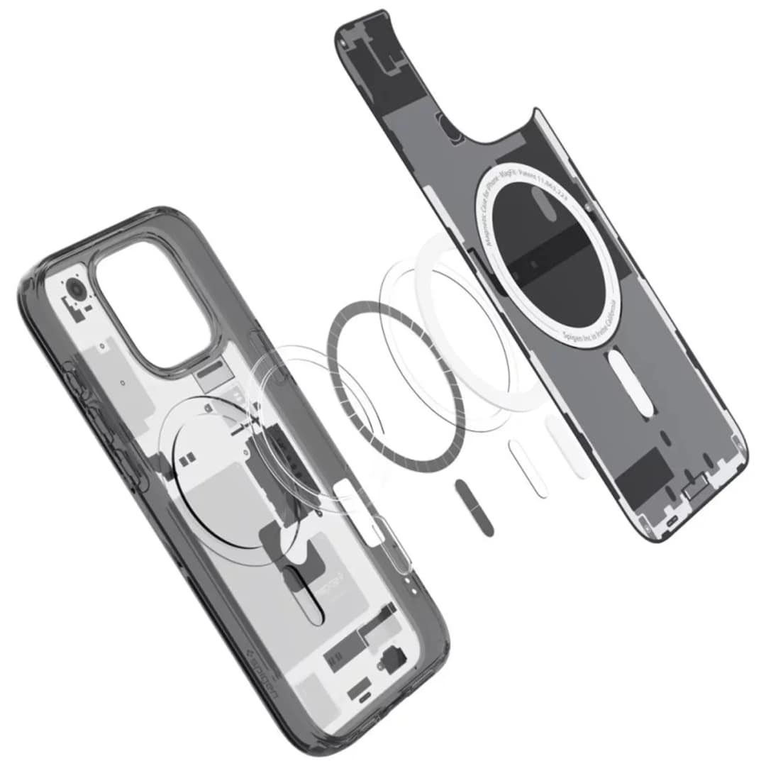 Чехол Spigen Ultra Hybrid MagSafe для iPhone 16 Pro Zero One, Черный — фото 6