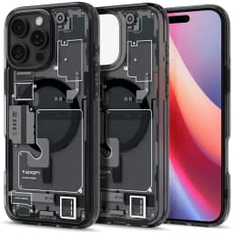 Чехол Spigen Ultra Hybrid MagSafe для iPhone 16 Pro Max Zero One, Прозрачный тёмный — фото 1
