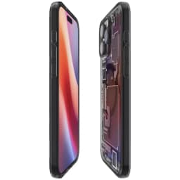 Чехол Spigen Ultra Hybrid MagSafe для iPhone 16 Pro Max Zero One, Прозрачный тёмный — фото 4