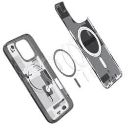 Чехол Spigen Ultra Hybrid MagSafe для iPhone 16 Pro Max Zero One, Прозрачный тёмный — фото 5