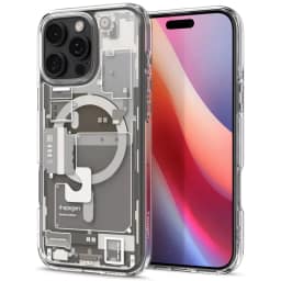Чехол Spigen Ultra Hybrid MagSafe для iPhone 16 Pro Zero One Natural Titanium, Бежевый — фото 1