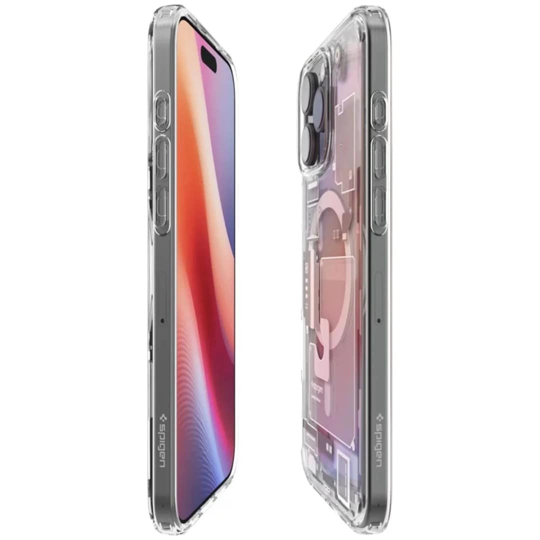 Чехол Spigen Ultra Hybrid MagSafe для iPhone 16 Pro Zero One Natural Titanium, Бежевый — фото 3
