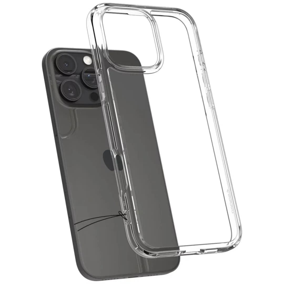 Чехол Spigen Ultra Hybrid для iPhone 16 Pro Crystal Clear, Прозрачный — фото 4