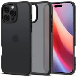 Чехол Spigen Ultra Hybrid для iPhone 16 Pro Frost Black, Прозрачный тёмный — фото 1
