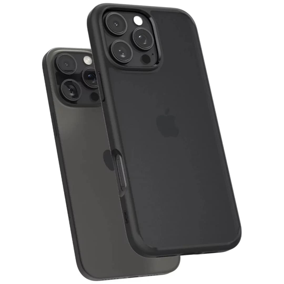 Чехол Spigen Ultra Hybrid для iPhone 16 Pro Max Frost Black, Прозрачный тёмный — фото 3