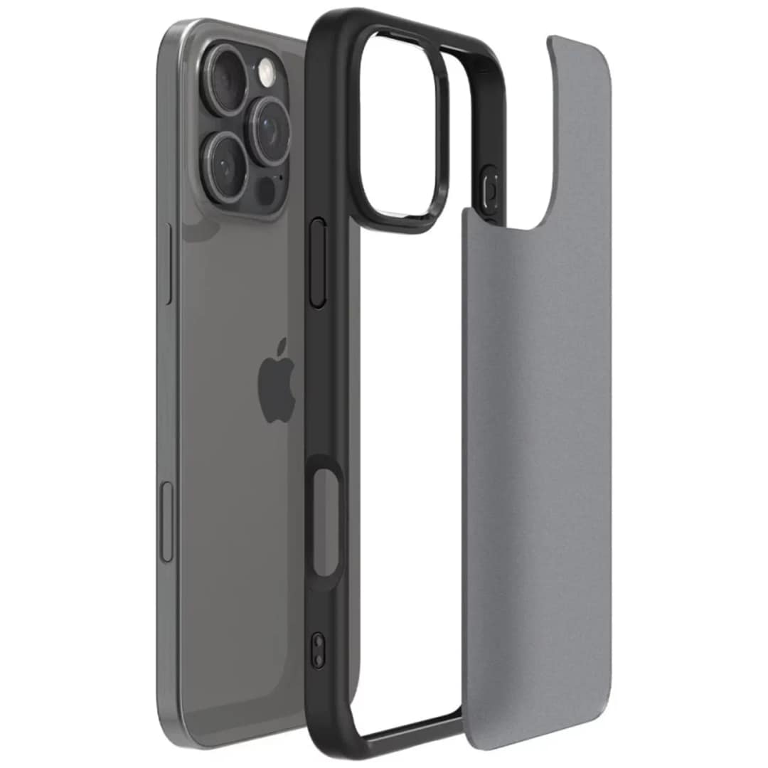 Чехол Spigen Ultra Hybrid для iPhone 16 Pro Max Frost Black, Прозрачный тёмный — фото 7