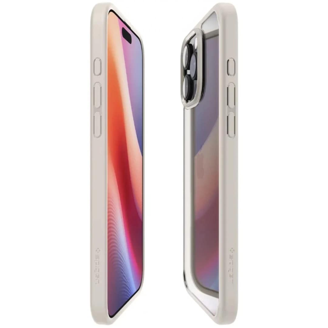 Чехол Spigen Ultra Hybrid для iPhone 16 Pro Natural Titanium, Бежевый — фото 4