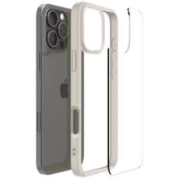Чехол Spigen Ultra Hybrid для iPhone 16 Pro Natural Titanium, Бежевый — фото 6