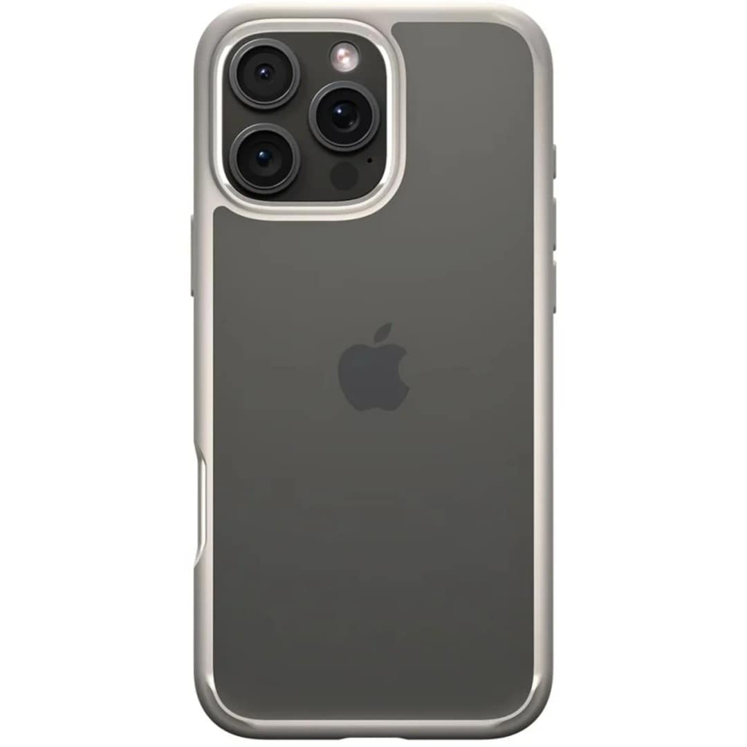 Чехол Spigen Ultra Hybrid для iPhone 16 Pro Max Natural Titanium, Бежевый — фото 3