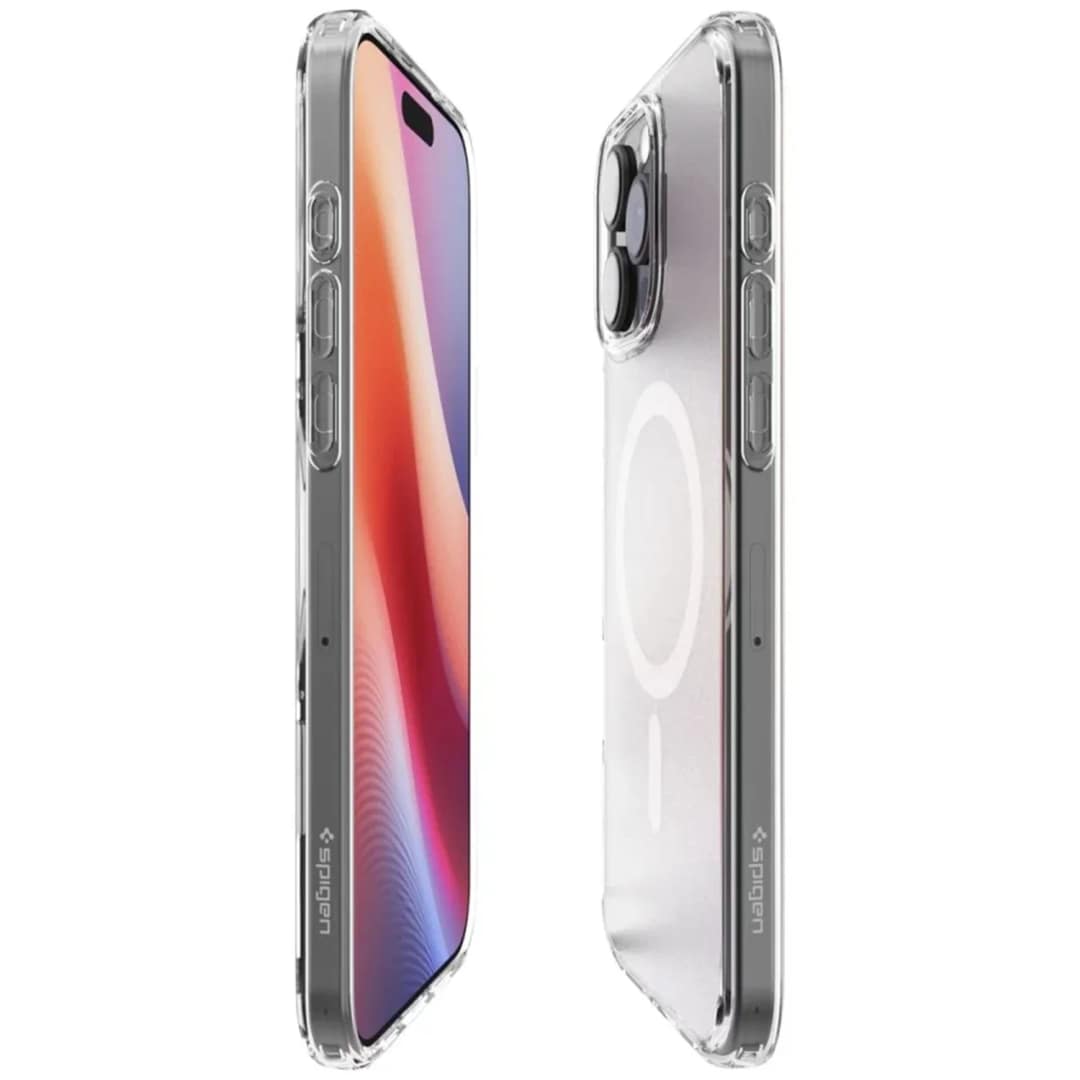 Чехол Spigen Ultra Hybrid MagSafe для iPhone 16 Pro Frost Clear, Прозрачный — фото 3
