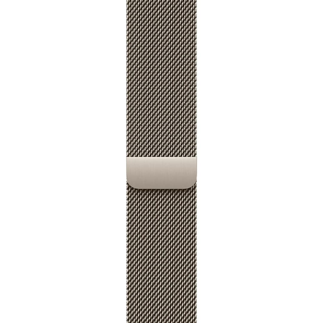 Смарт-часы Apple Watch Series 10 42mm Natural Titanium Case with Natural Milanese Loop, Бежевый — фото 2