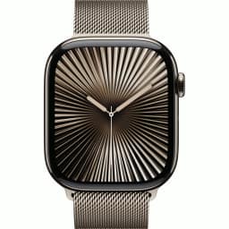 Смарт-часы Apple Watch Series 10 42mm Natural Titanium Case with Natural Milanese Loop, Бежевый — фото 3