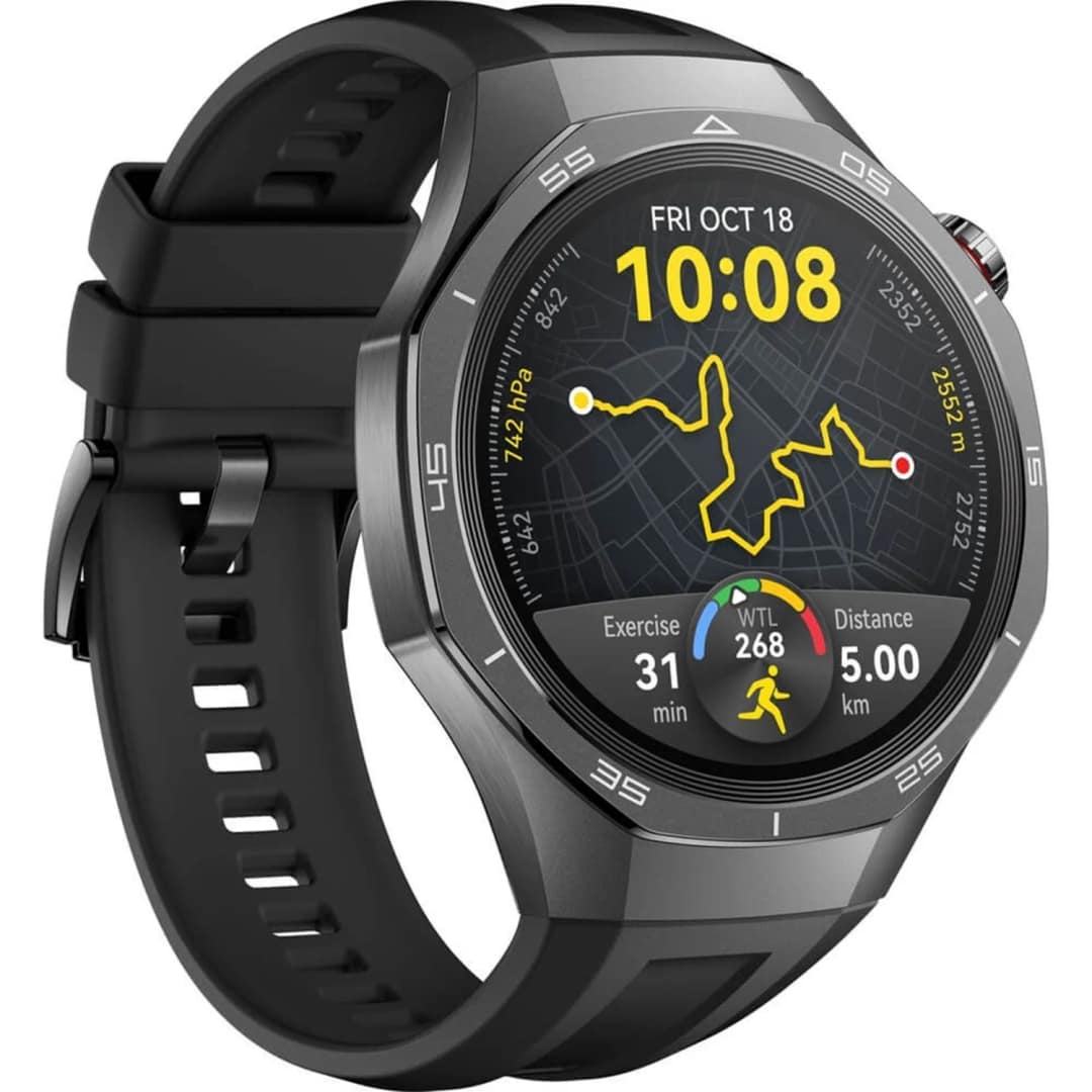 Смарт-часы Huawei Watch GT 5 Pro 46mm Black Fluoroelastomer, Черный — фото 2