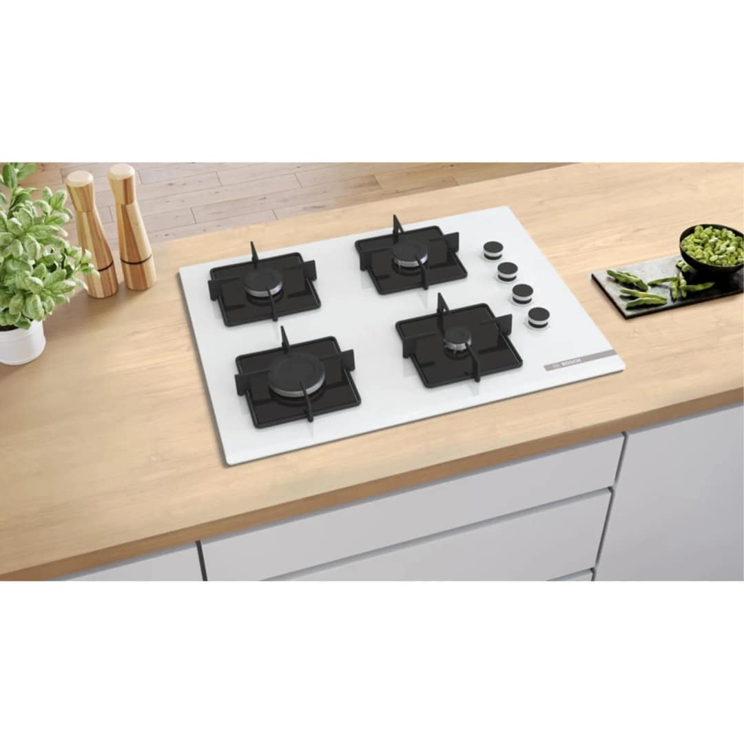 Газовая варочная панель Bosch Serie 4 POP7C2P30O White — фото 6