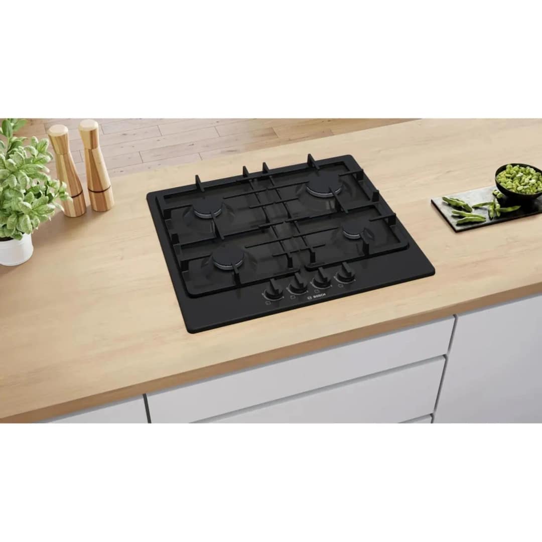 Газовая варочная панель Bosch Serie 2 PGP6B6K90R Black — фото 6