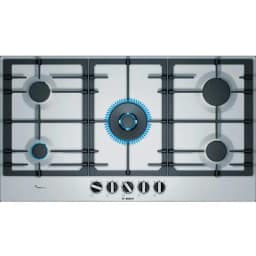Газовая варочная панель Bosch Serie 6 PCR9A5B90M Silver, Серебристый — фото 1