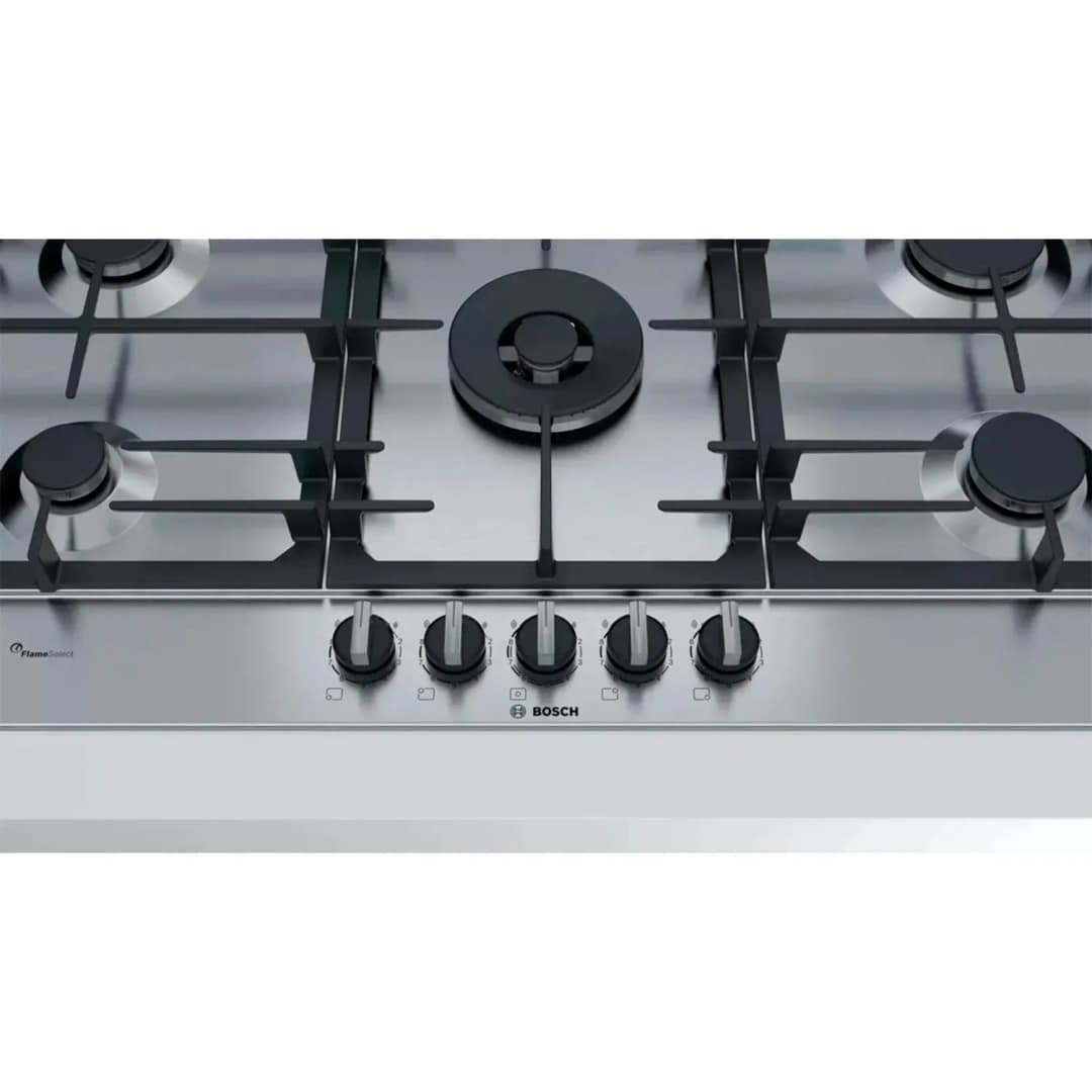 Газовая варочная панель Bosch Serie 6 PCR9A5B90M Silver, Серебристый — фото 2