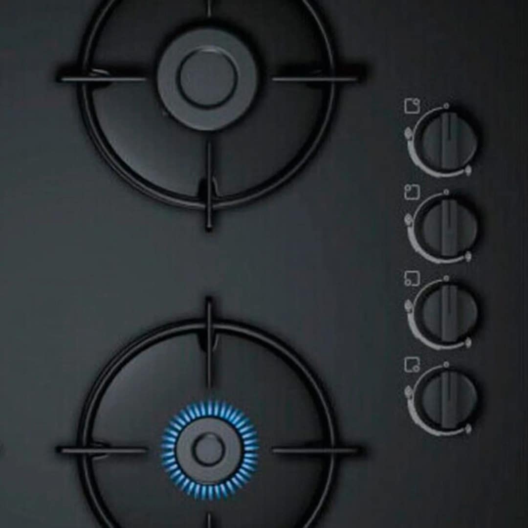 Газовая варочная панель Bosch Serie 2 POH6B6B10 Black, Черный — фото 2