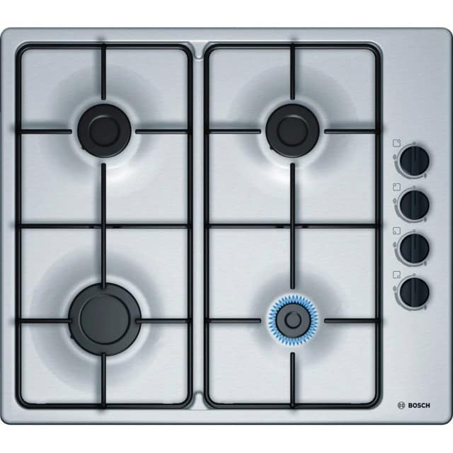 Газовая варочная панель Bosch Serie 2 PBP6B5B80 Silver, Серебристый