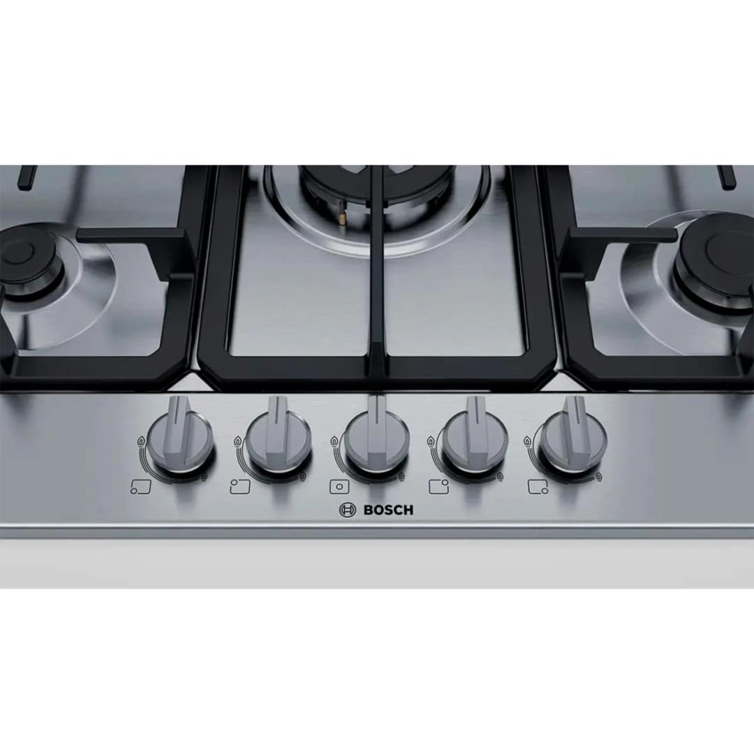 Газовая варочная панель Bosch Serie 4 PGQ7B5B90 Silver, Серебристый — фото 2