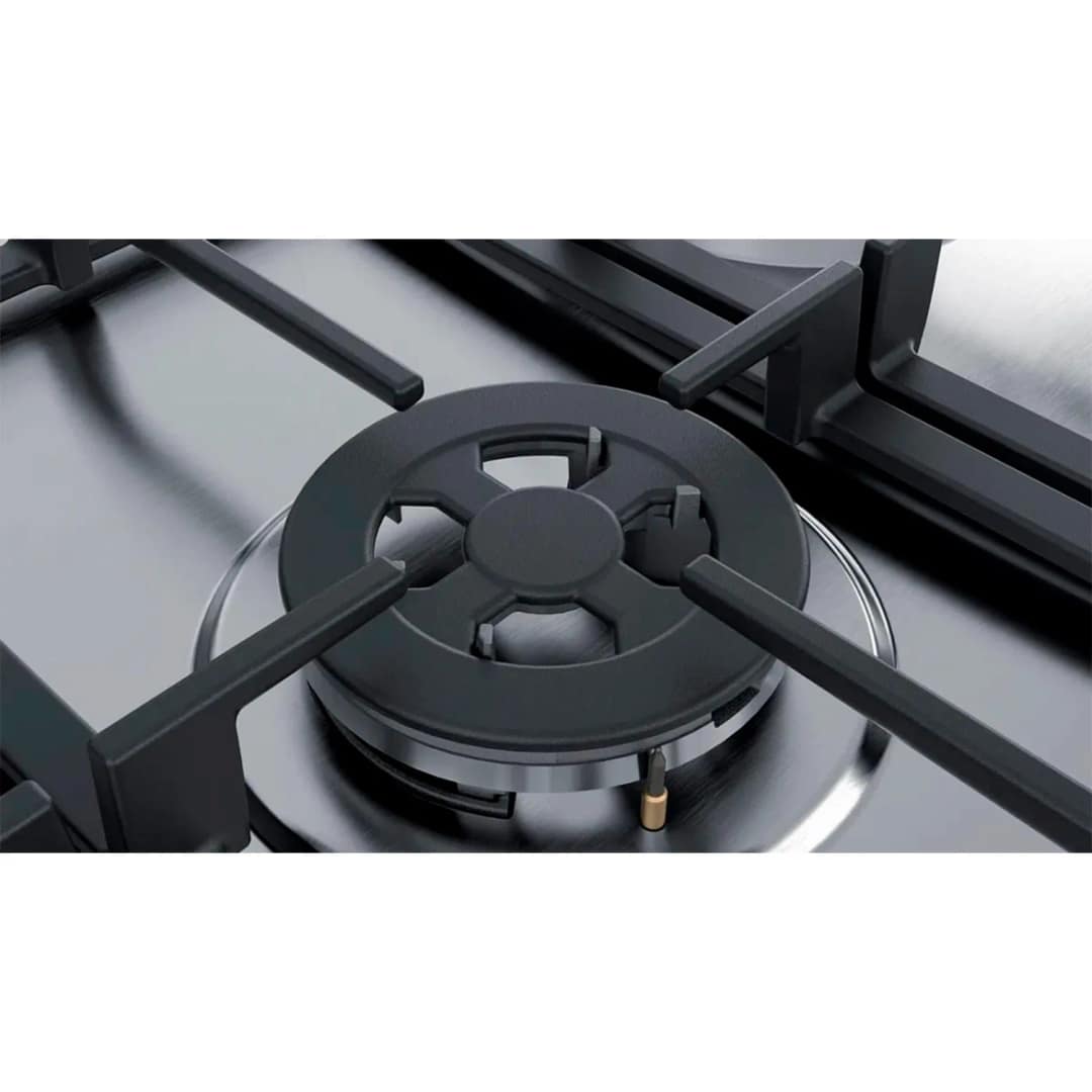 Газовая варочная панель Bosch Serie 4 PGQ7B5B90 Silver, Серебристый — фото 4
