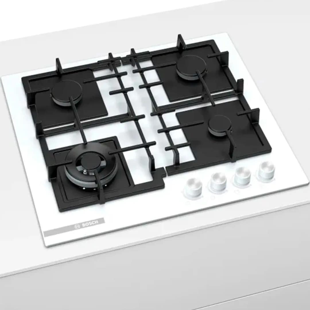 Газовая варочная панель Bosch Serie 4 PNH6B2O92R White, Белый — фото 4