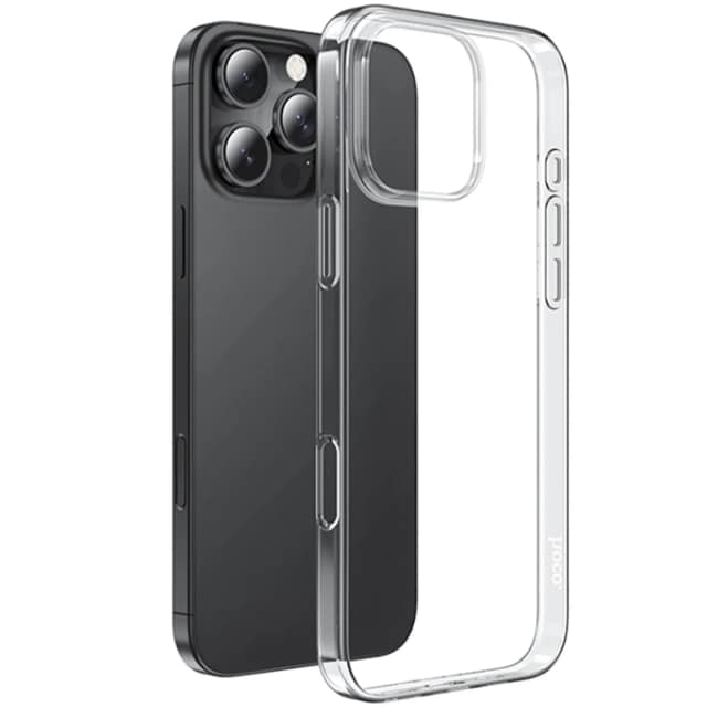 Силиконовый чехол Hoco для iPhone 16 Pro Max Clear, Прозрачный