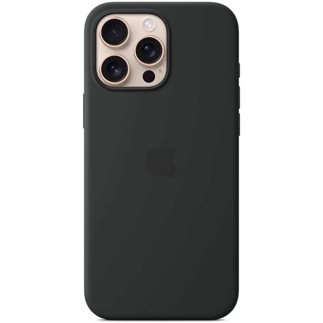 Чехол Apple Silicone Case with MagSafe для iPhone 16 Pro, Black — фото 4