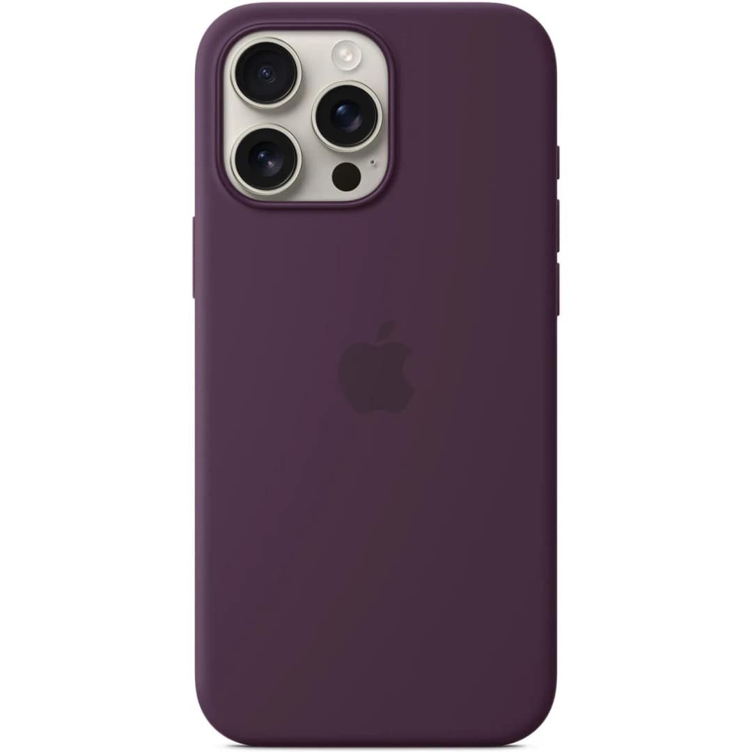 Чехол Apple Silicone Case with MagSafe для iPhone 16 Pro, Plum — фото 4
