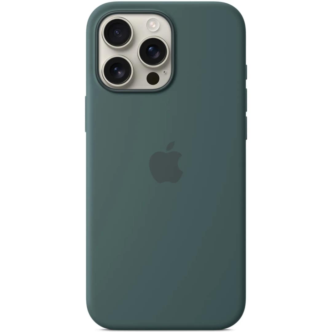 Чехол Apple Silicone Case with MagSafe для iPhone 16 Pro, Lake Green — фото 4