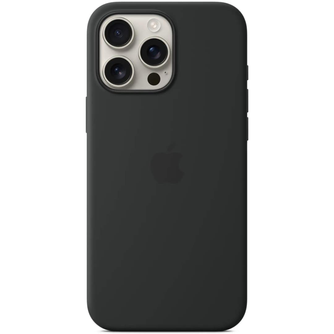 Чехол Apple Silicone Case with MagSafe для iPhone 16 Pro Max, Black — фото 2