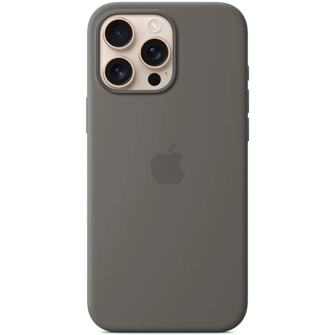 Чехол Apple Silicone Case with MagSafe для iPhone 16 Pro Max, Stone Gray — фото 3