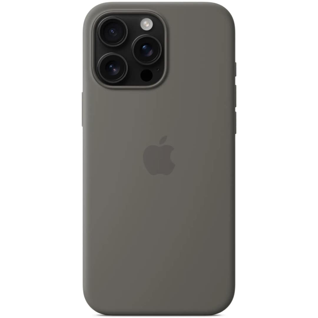 Чехол Apple Silicone Case with MagSafe для iPhone 16 Pro Max, Stone Gray — фото 4