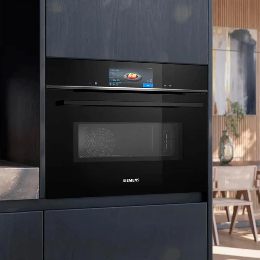 Электрический духовой шкаф Siemens CM778GNB1B Black, Черный — фото 4